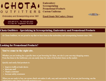Tablet Screenshot of chotaoutfitters.com